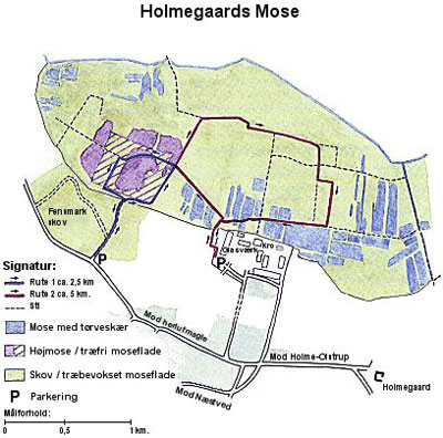 HolmegaardsMose oversigtskort